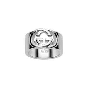 Gucci Silver Interlocking G Wide Band Ring